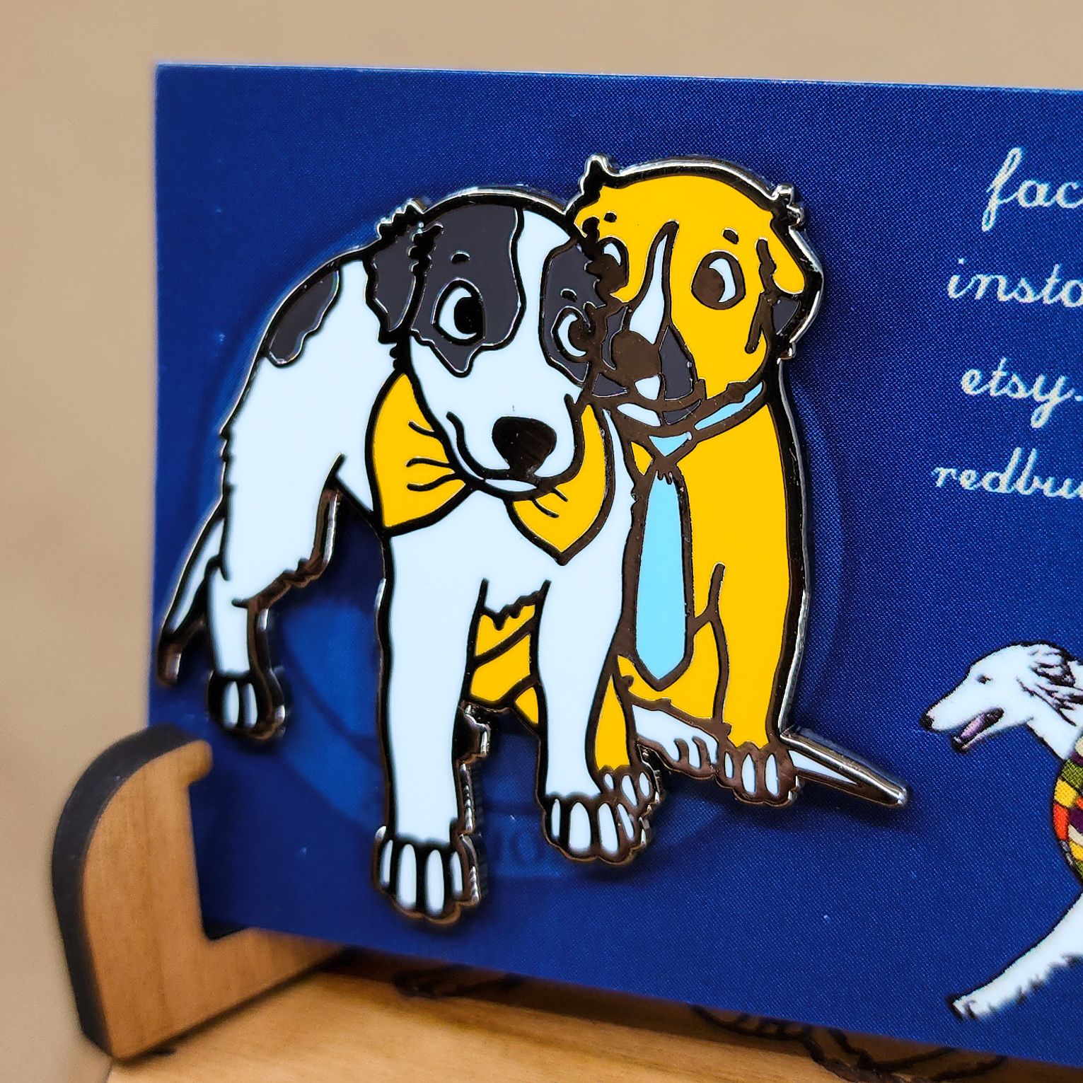Sighthound Siblings Hard Enamel Pin