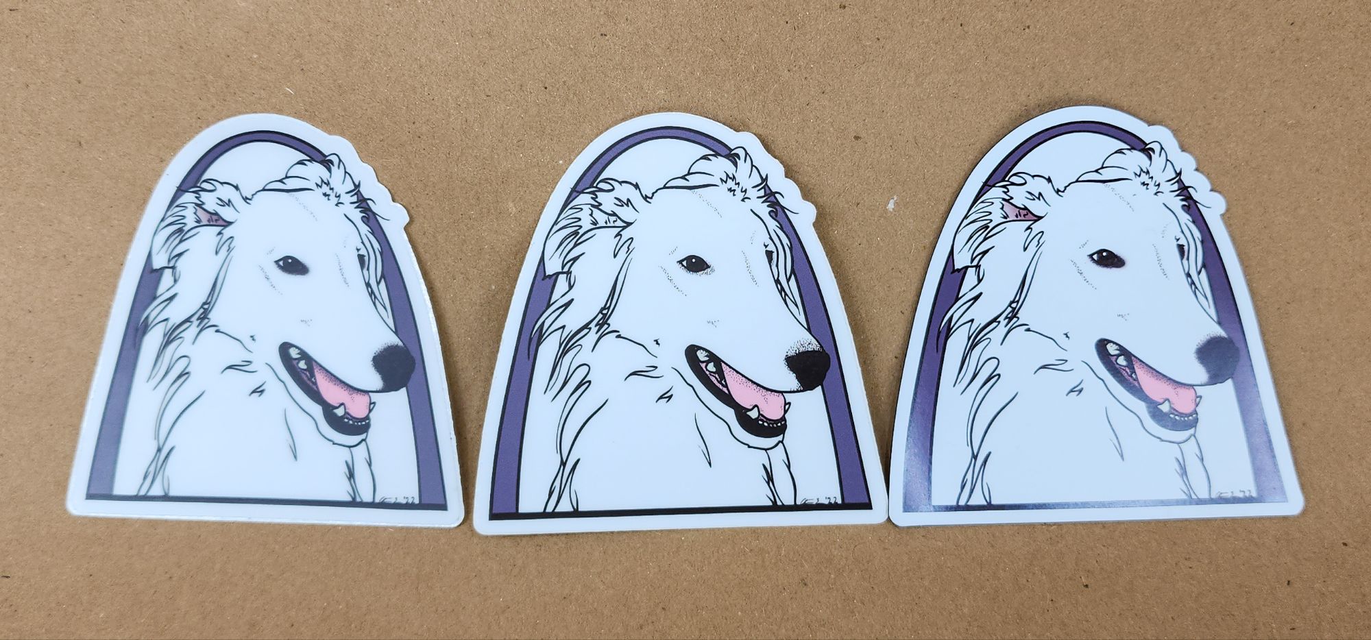 Silken Windhound Arch Stickers and Magnets - Image 4