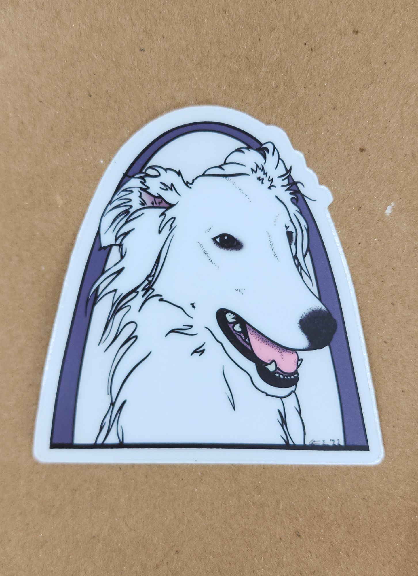 Silken Windhound Arch Stickers and Magnets
