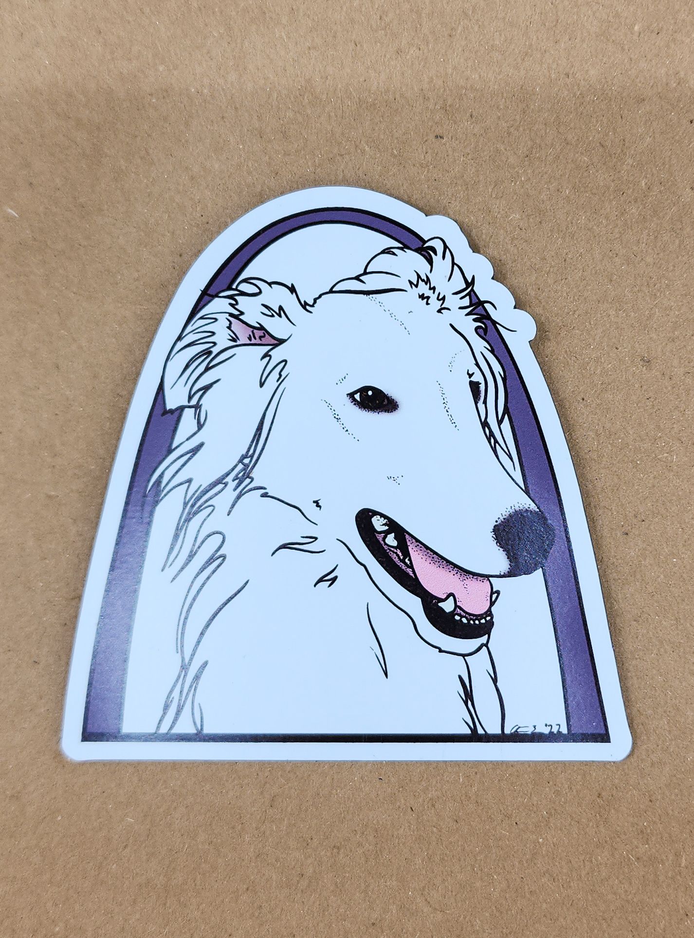 Silken Windhound Arch Stickers and Magnets - Image 3