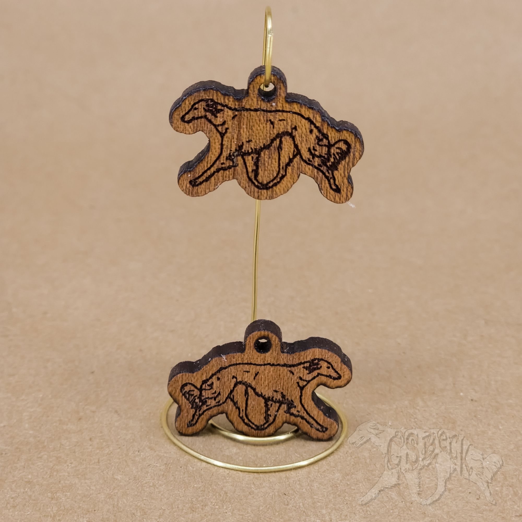 Silken Windhound Shaped Earrings - Image 3