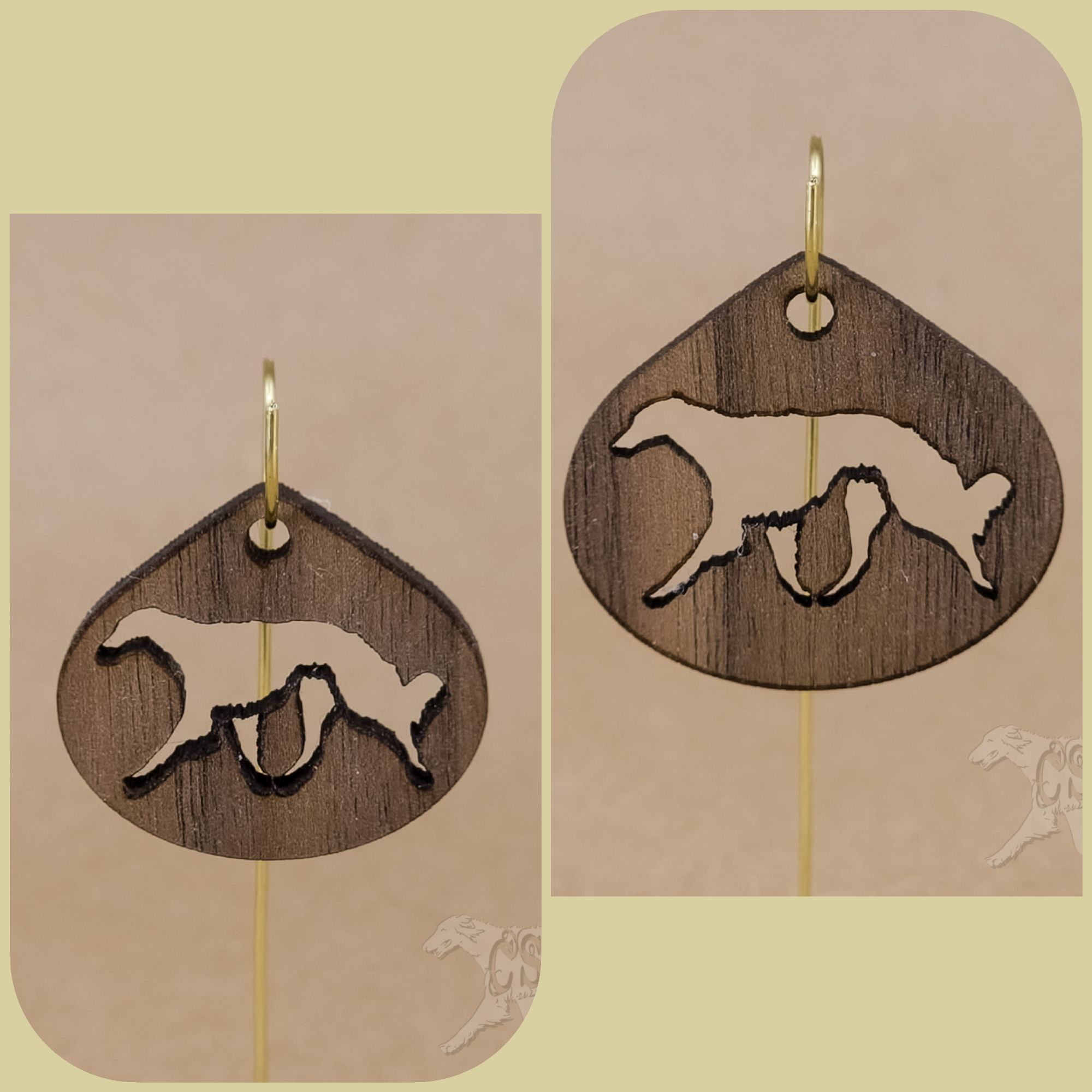 Cutout Gaiting Silken Pendants & Keyrings