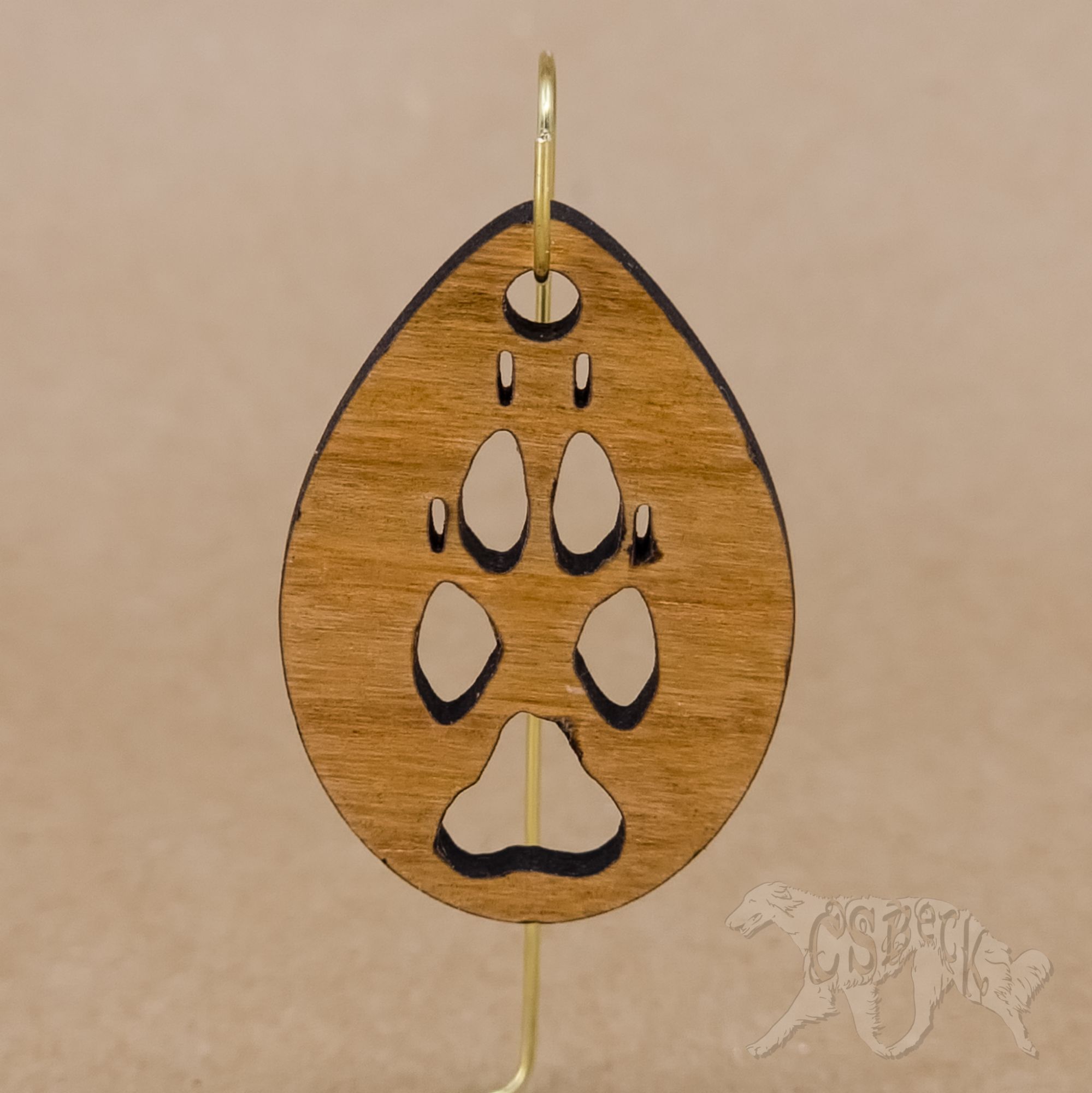 Cutout Pawprint Pendants & Keyrings - Image 2