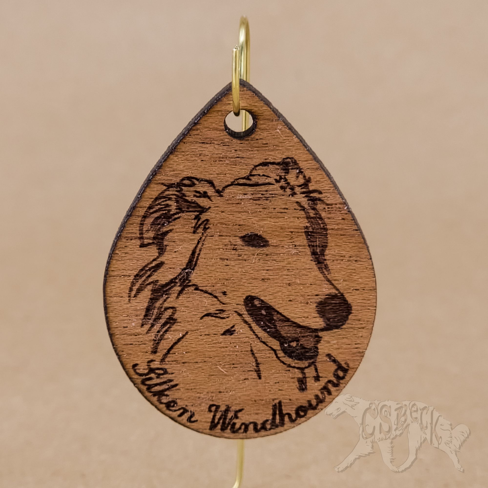 Silken Windhound Portrait Pendants & Keyrings - Image 6
