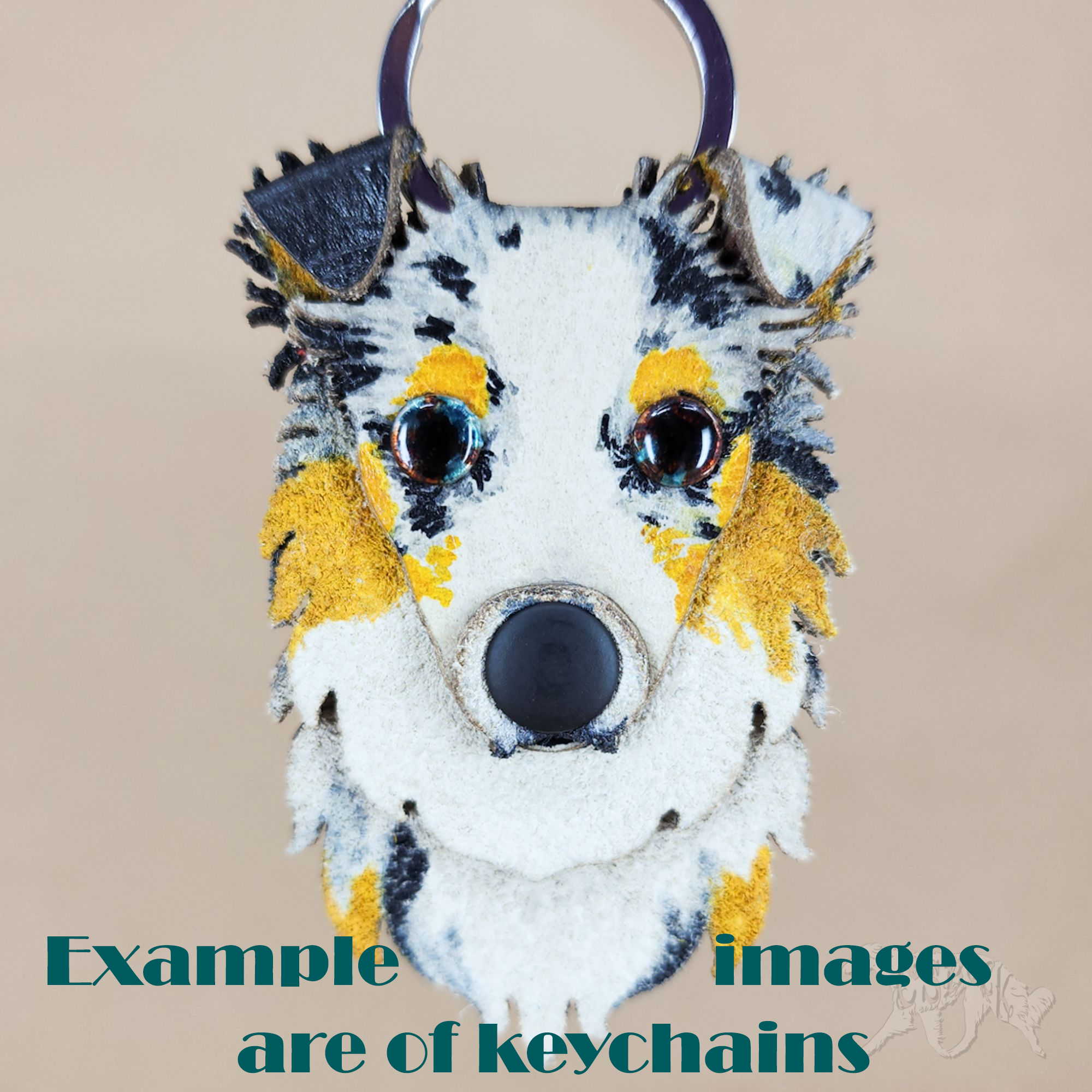 Custom Miniature American/Australian Shepherd Number Holder