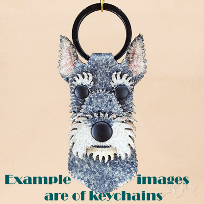 Custom Miniature Schnauzer Number Holder