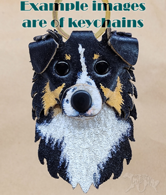 Custom Australian Shepherd Number Holder