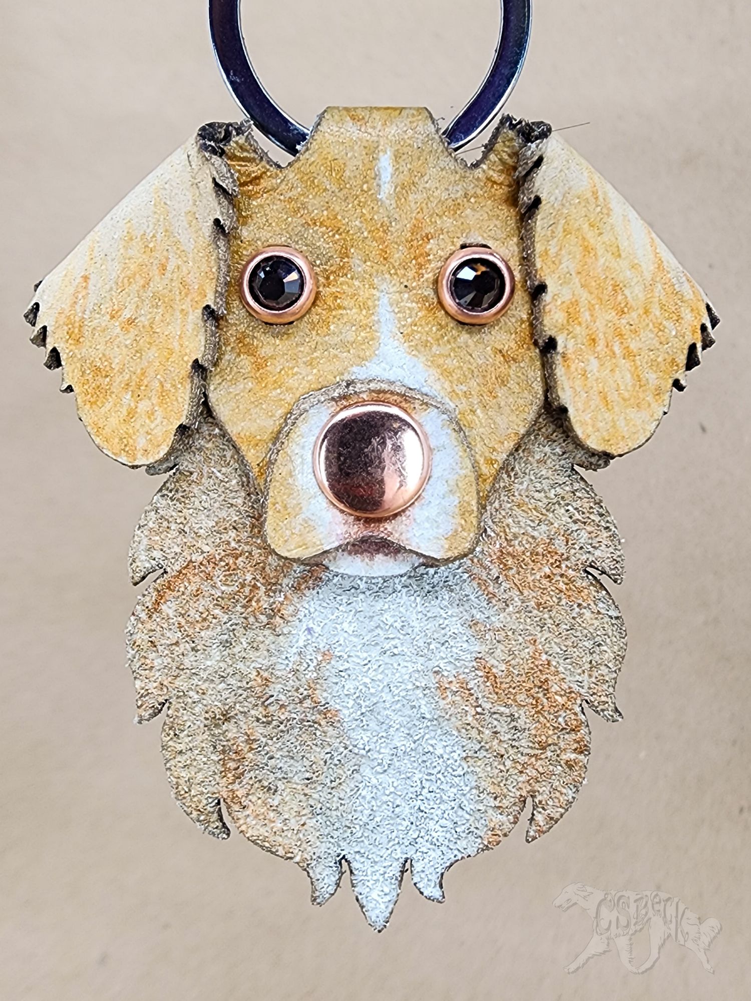 Custom Nova Scotia Duck Tolling Retriever Keychain - Image 2