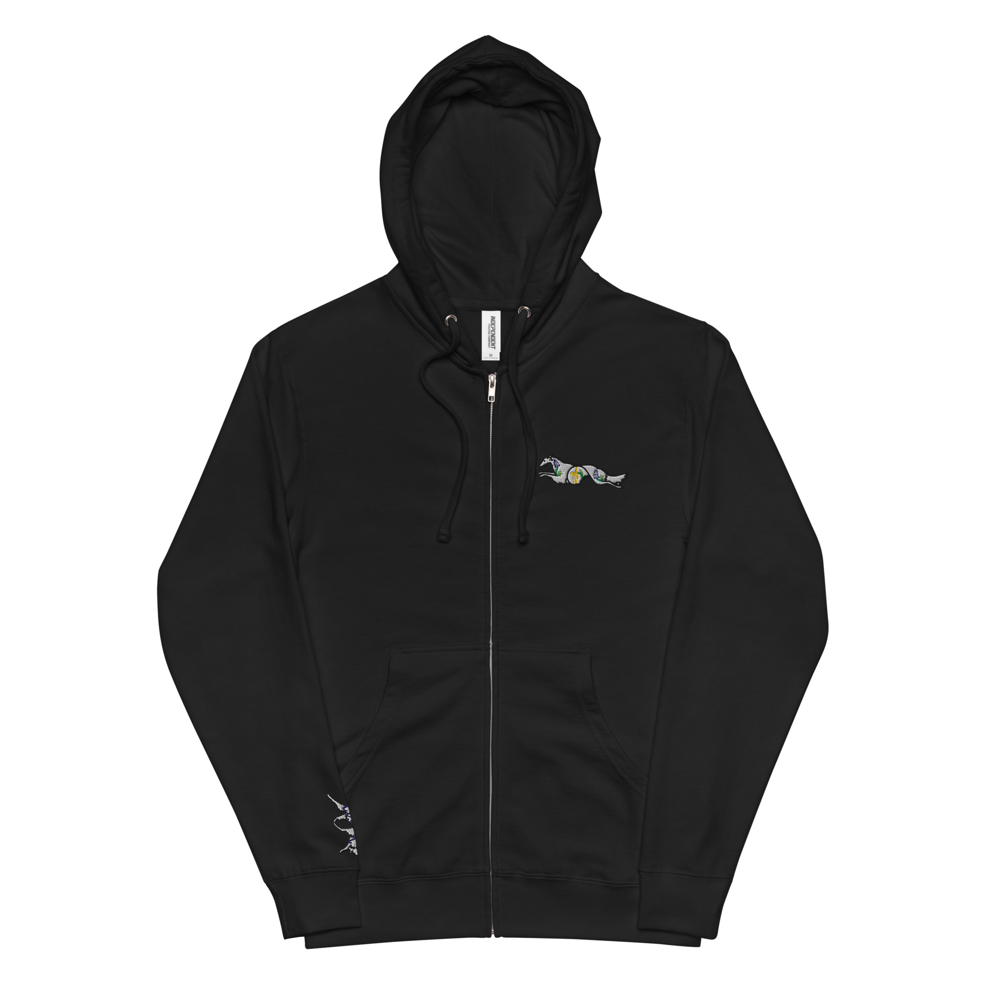 Unisex fleece zip up hoodie - Image 2