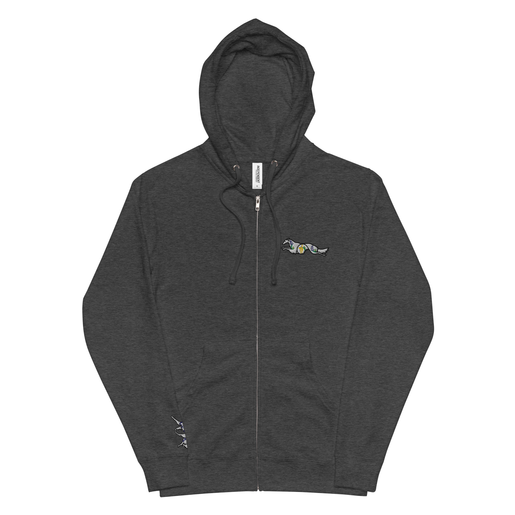 Unisex fleece zip up hoodie - Image 3