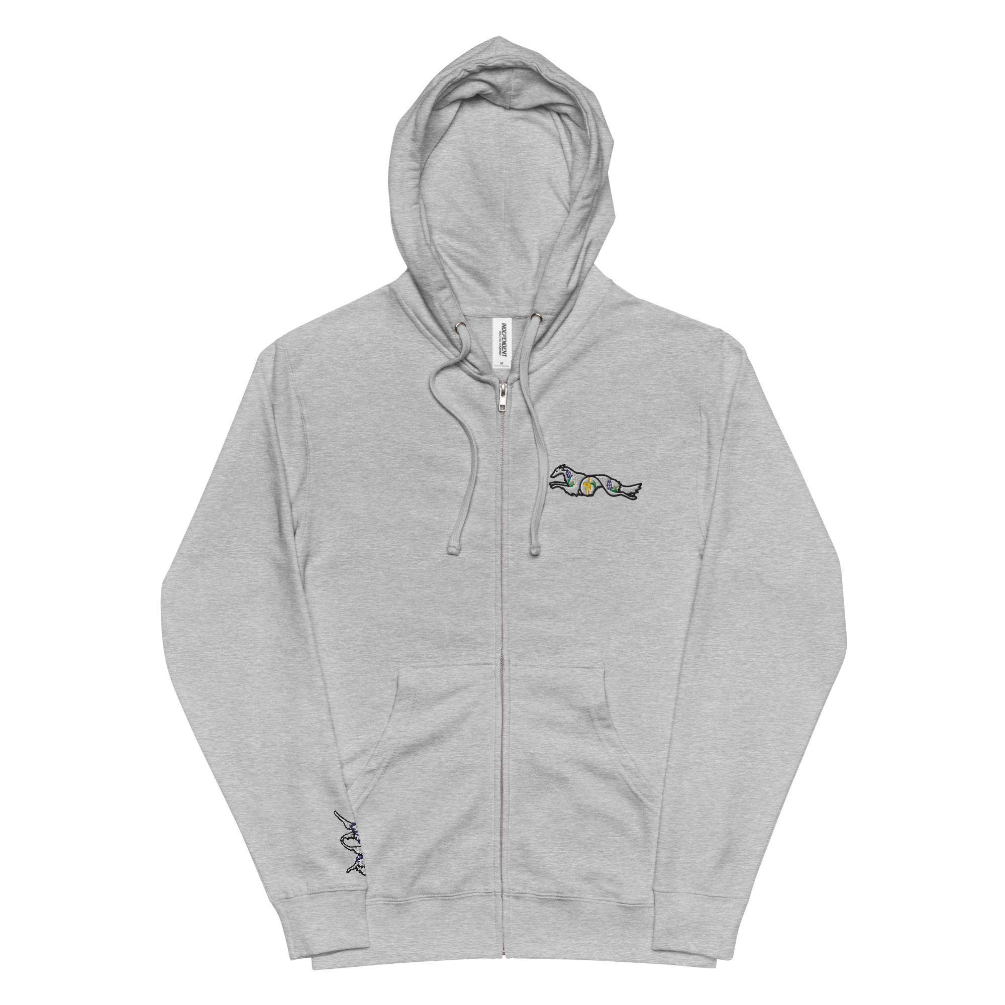 Unisex fleece zip up hoodie - Image 4