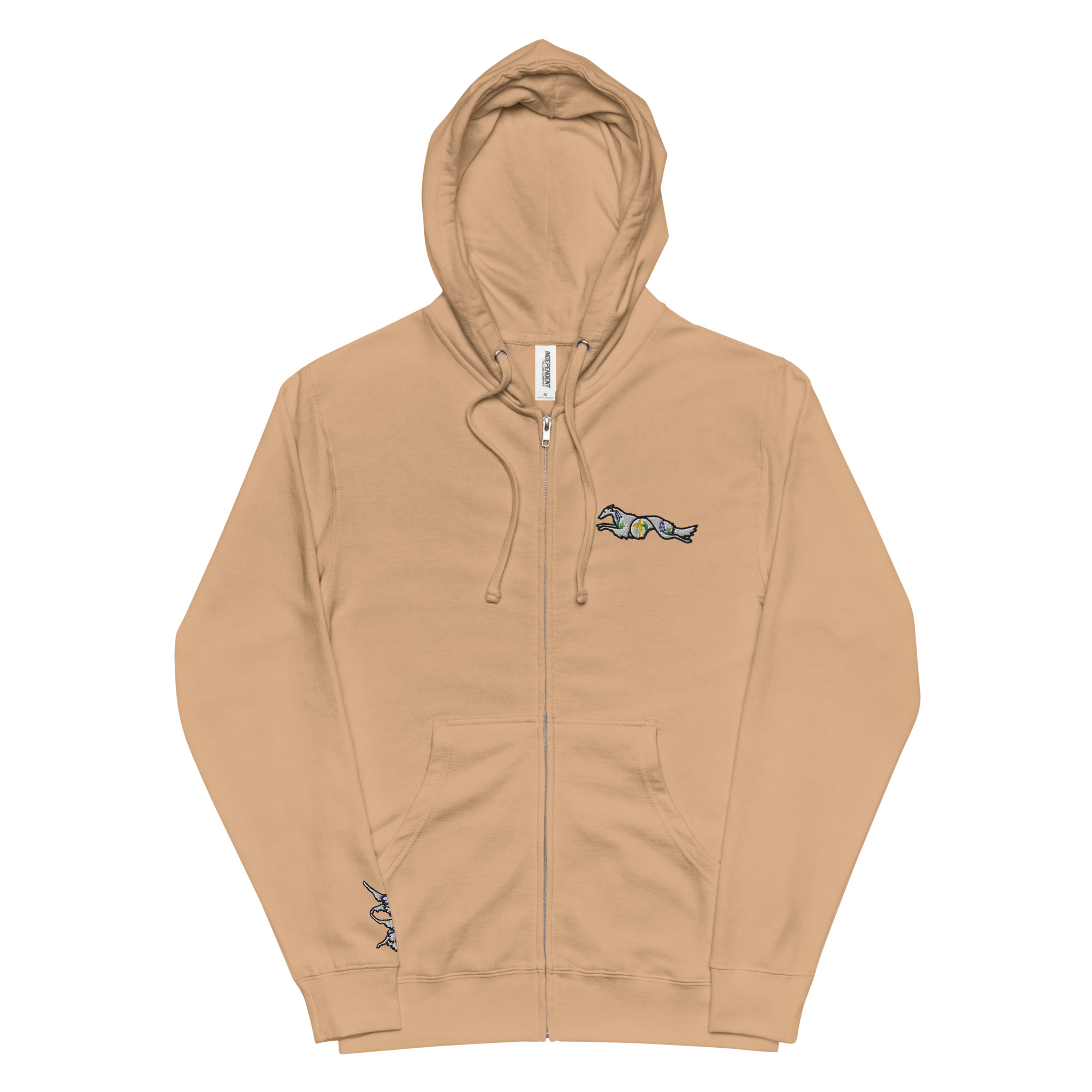 Unisex fleece zip up hoodie - Image 6