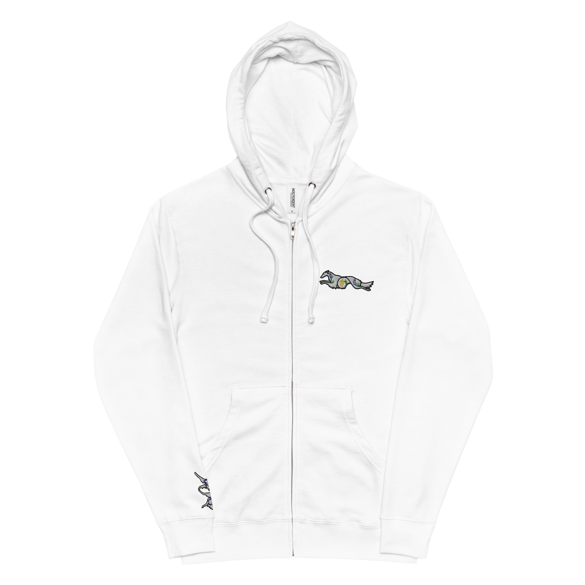 Unisex fleece zip up hoodie - Image 7