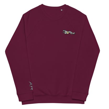 Unisex organic raglan sweatshirt - Image 3