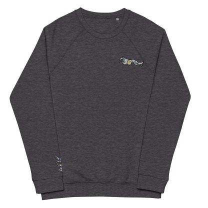 Unisex organic raglan sweatshirt - Image 5