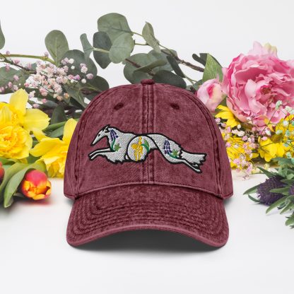 Wildflower Windhound Vintage Cotton Twill Cap - Image 7