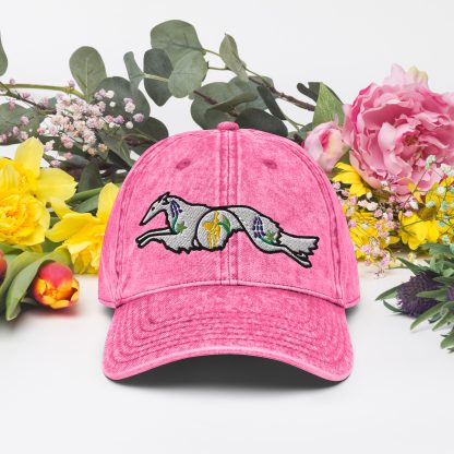 Wildflower Windhound Vintage Cotton Twill Cap - Image 2