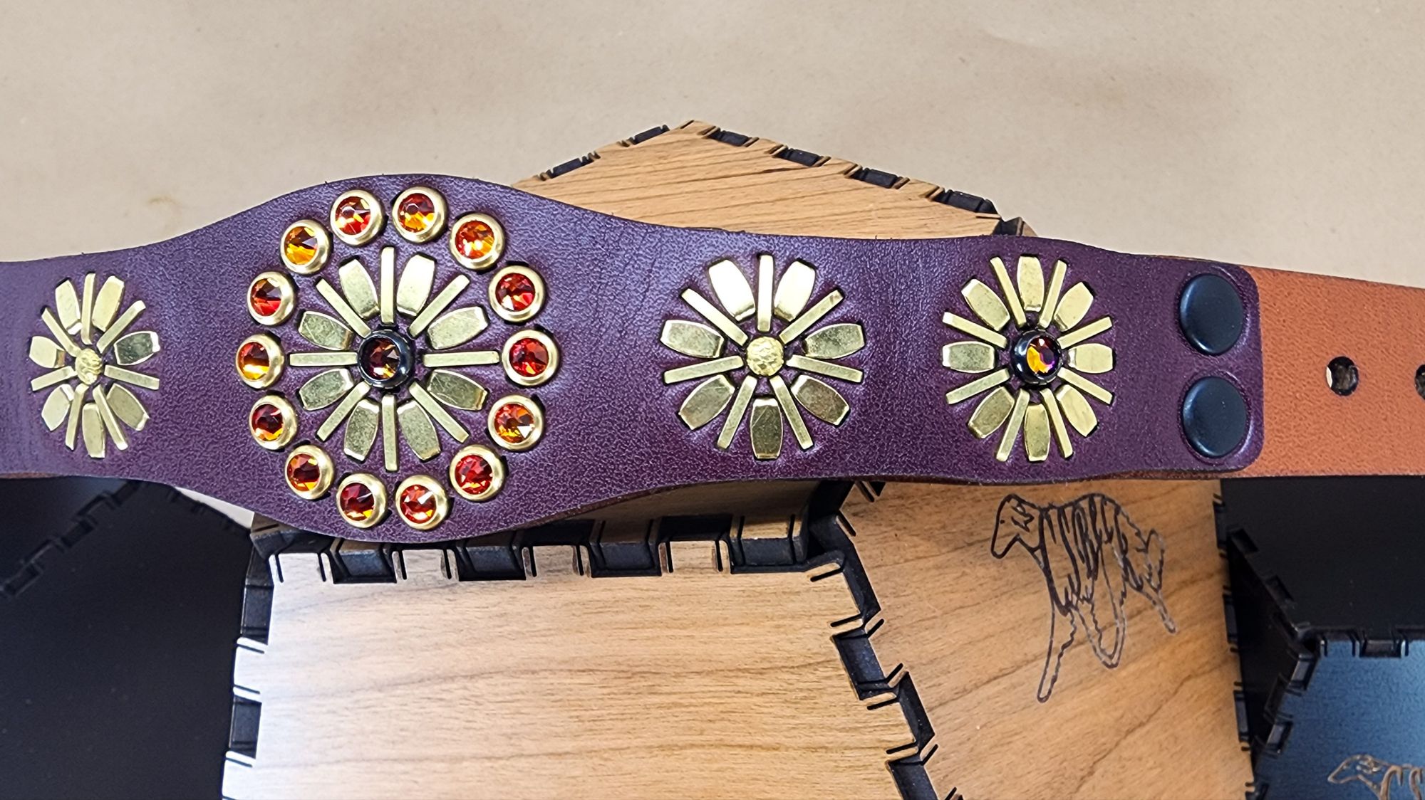 "Fall Flowers" Collar ~13" - Image 3