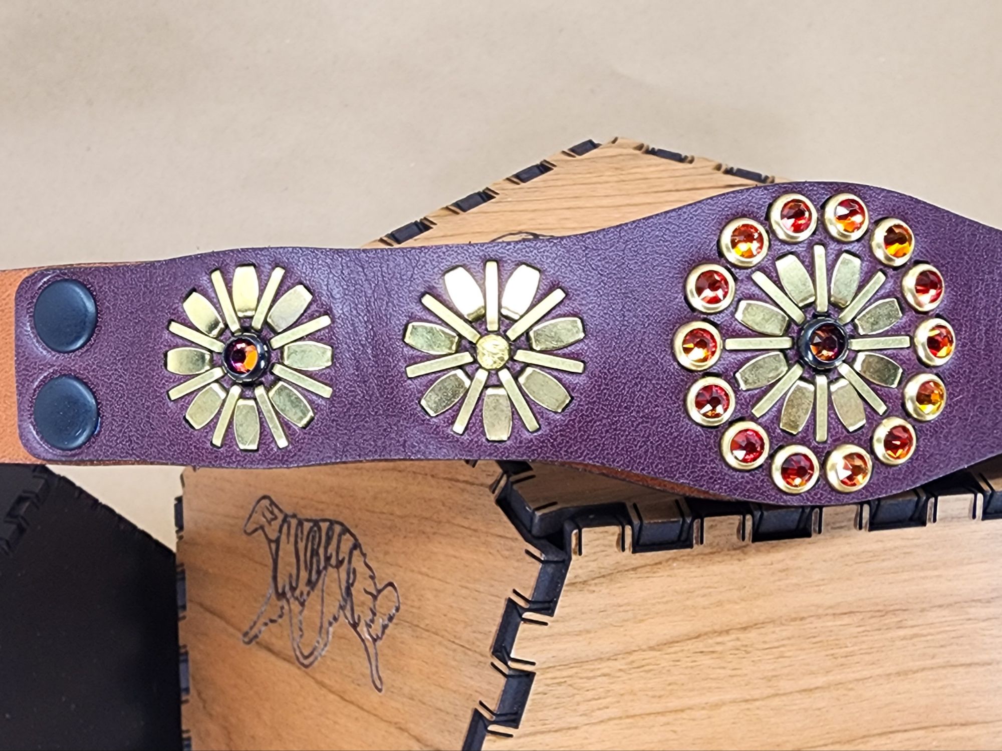 "Fall Flowers" Collar ~13" - Image 4