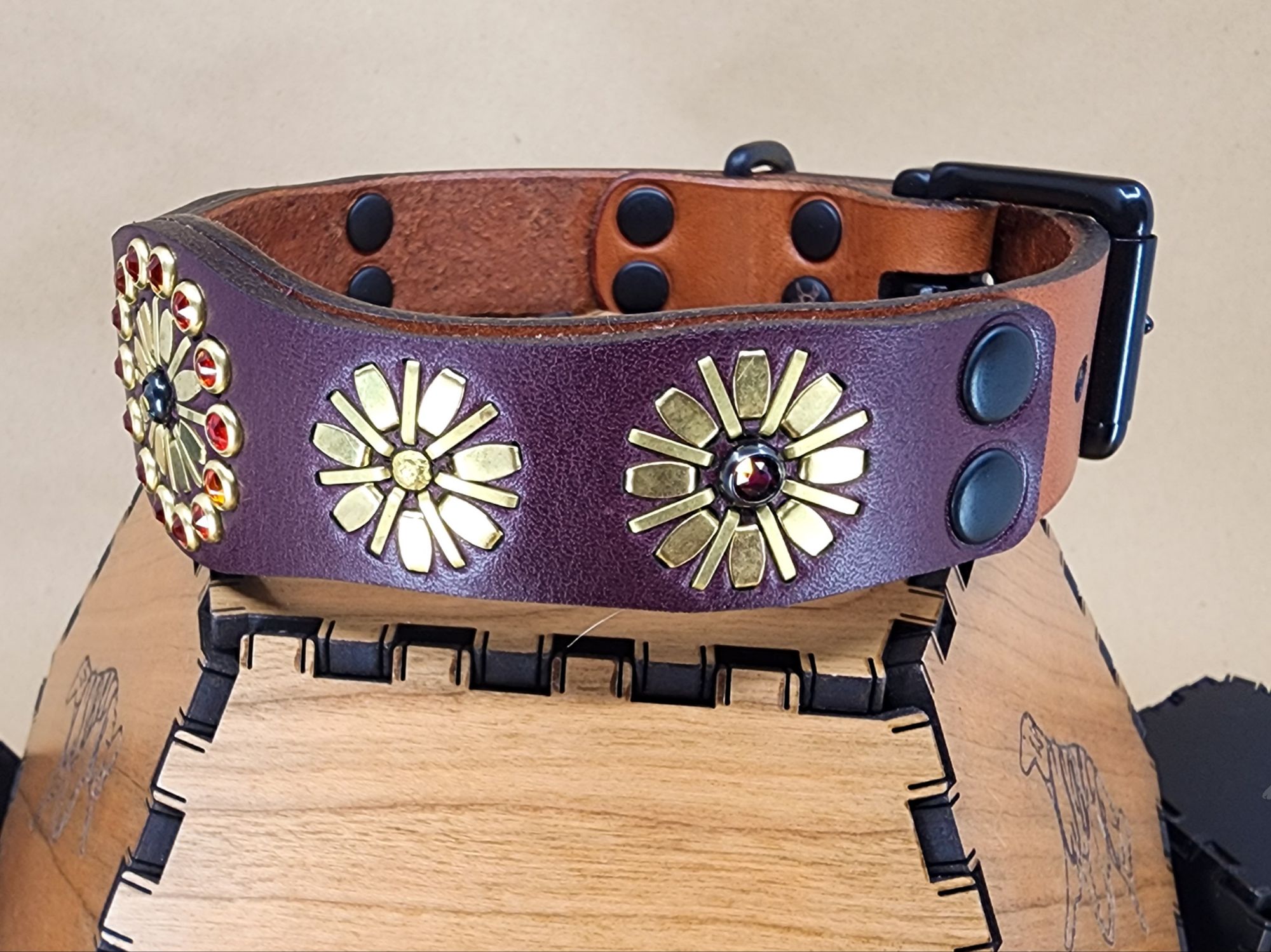 "Fall Flowers" Collar ~13" - Image 5