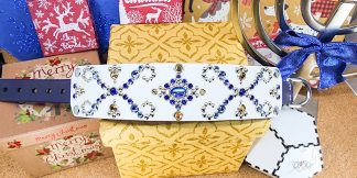 "Winter Flamboyant" Collar ~14"