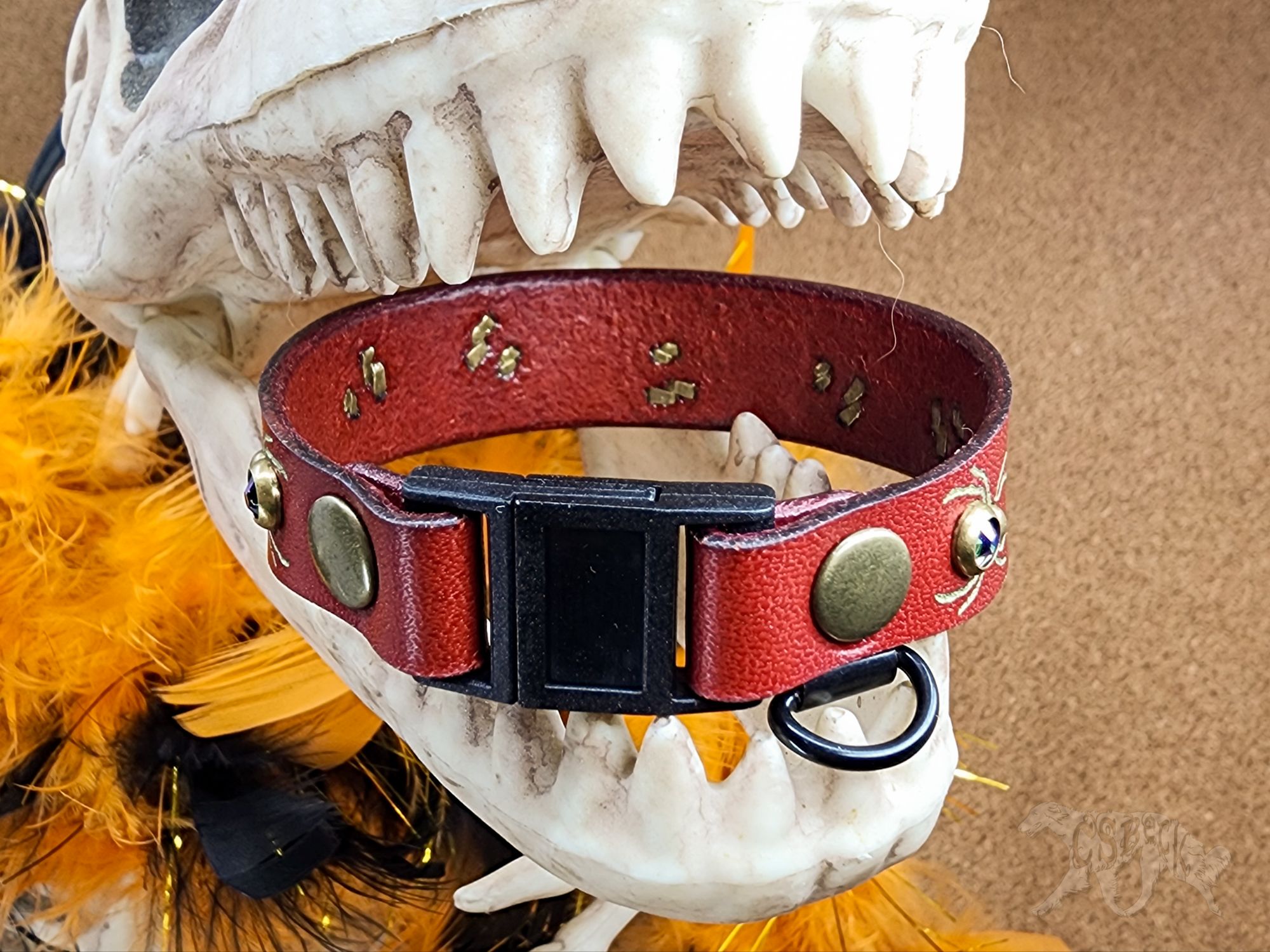 "Spider Clutter" Cat/Toy Dog Tag Collar ~7 5/8" - Image 6