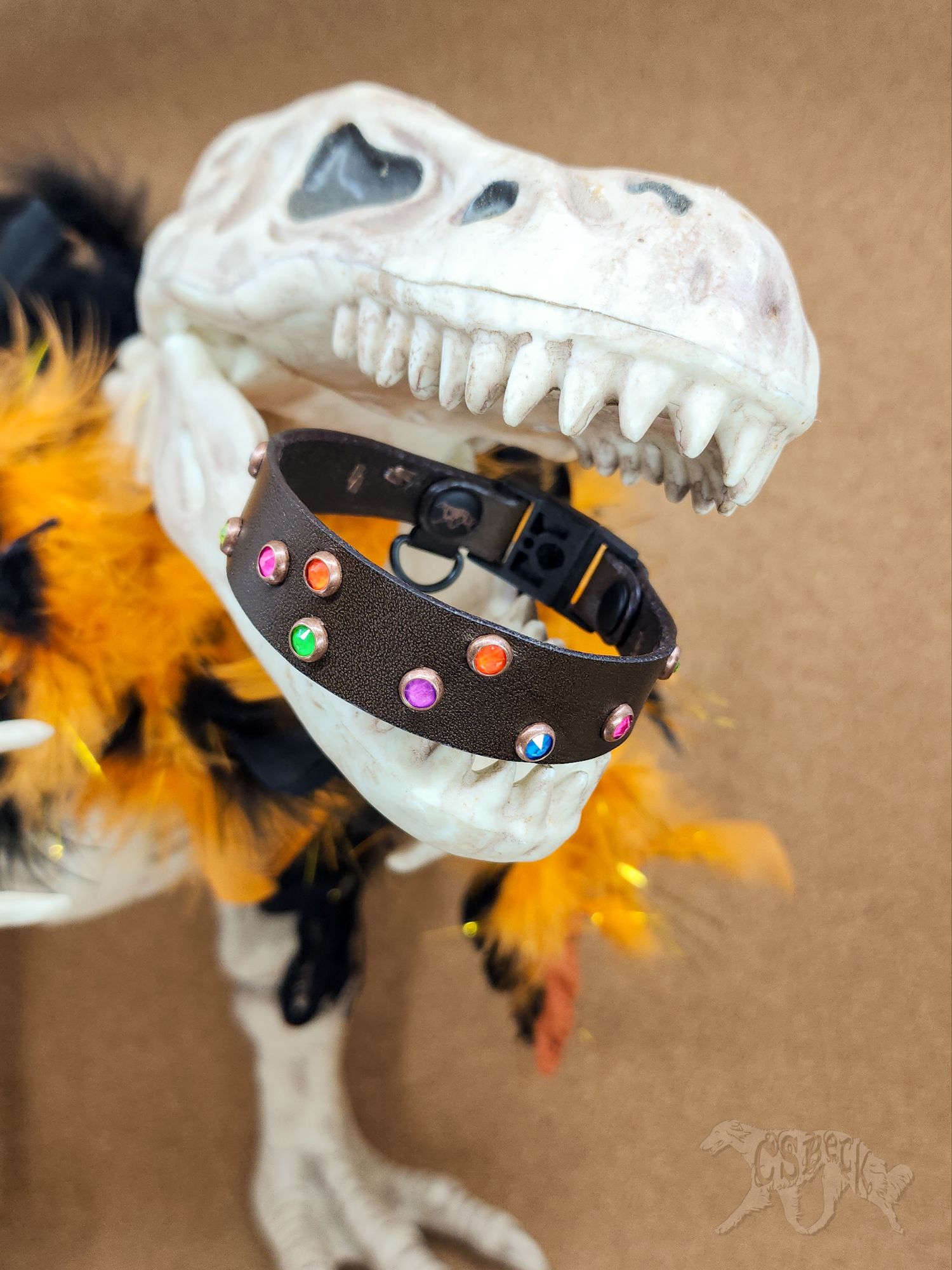 "Cosmic Brownie" Cat/Toy Dog Tag Collar ~7 7/8" - Image 5