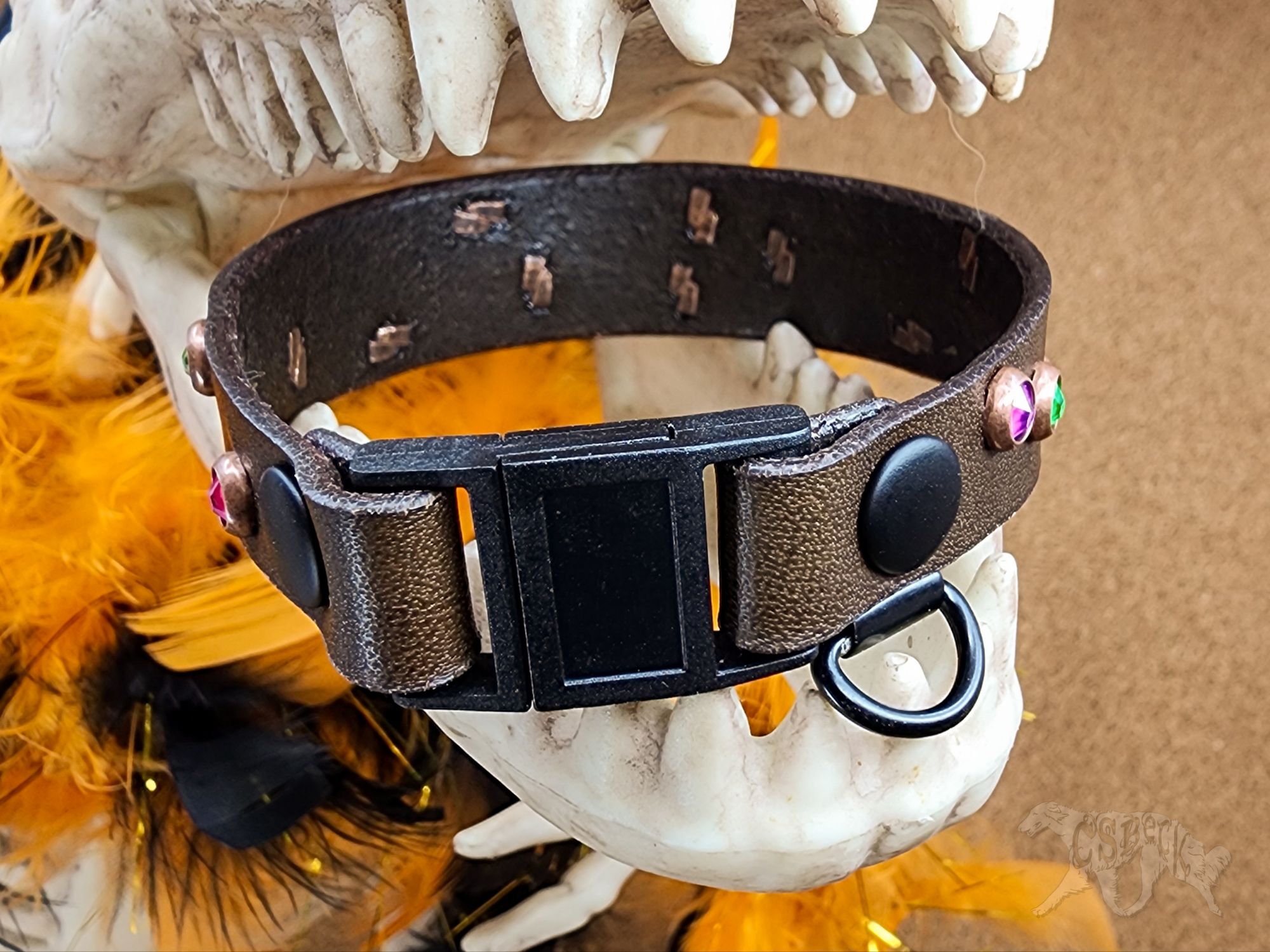 "Cosmic Brownie" Cat/Toy Dog Tag Collar ~7 7/8" - Image 6