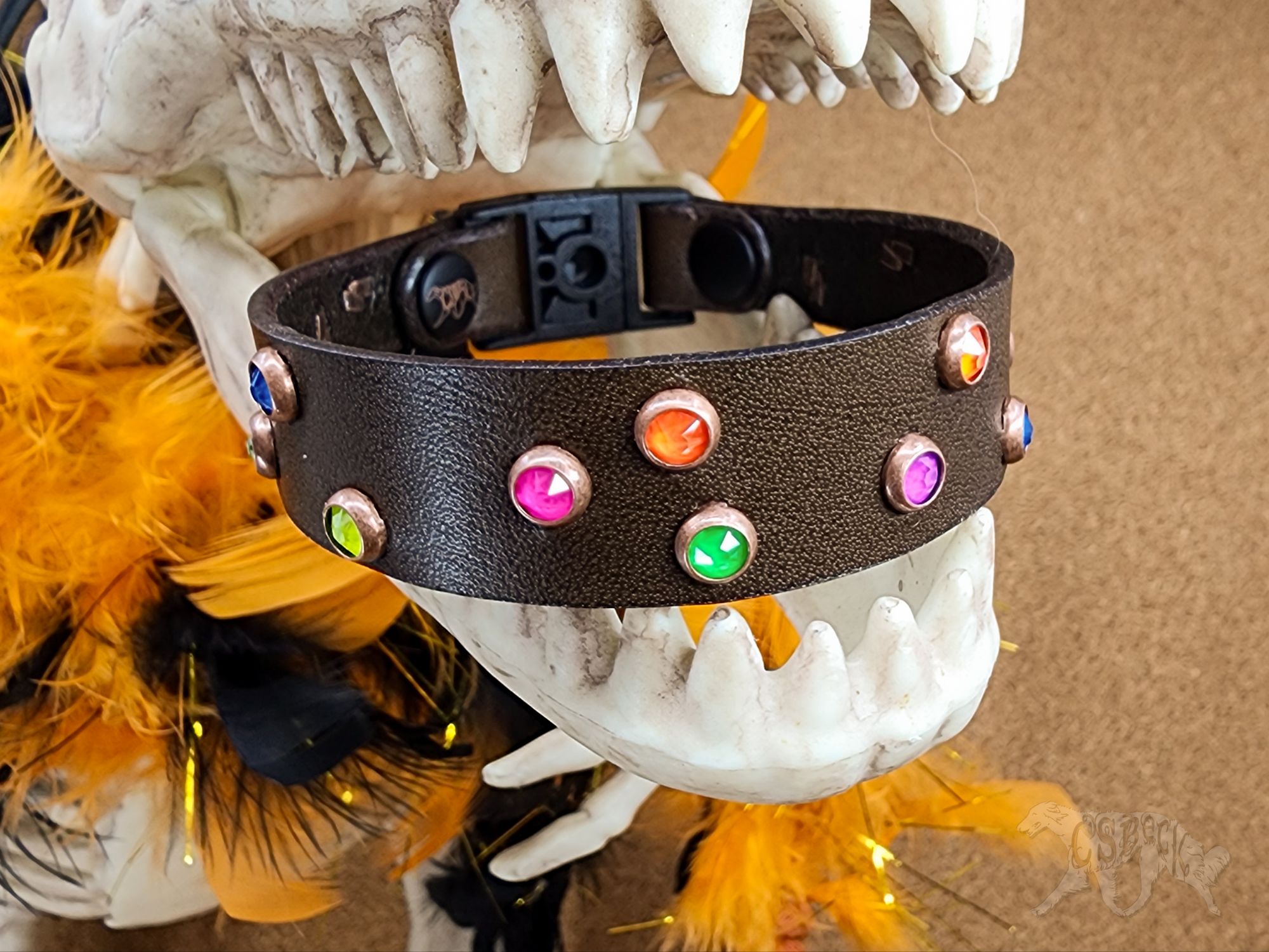 "Cosmic Brownie" Cat/Toy Dog Tag Collar ~7 7/8" - Image 2