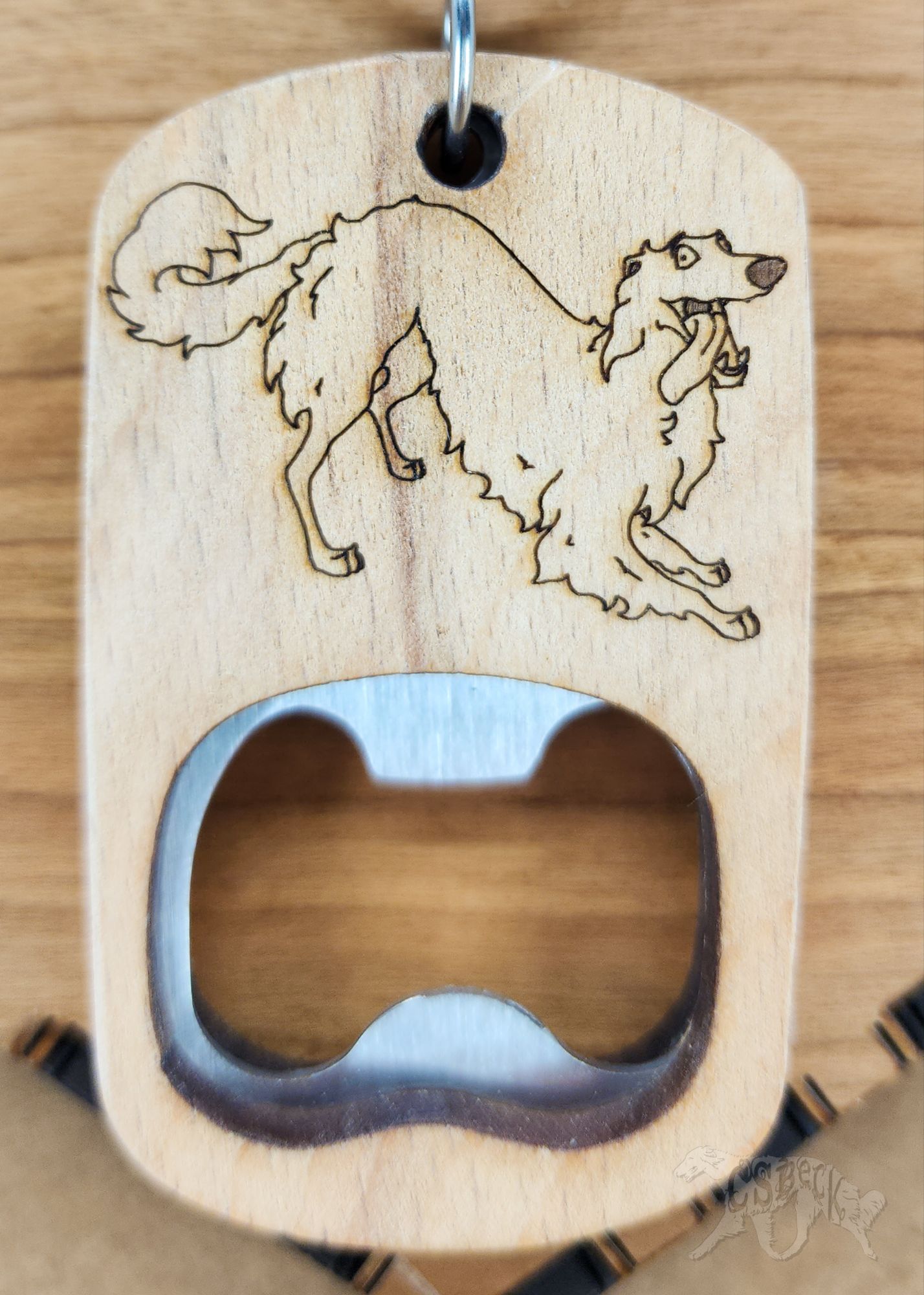 BOTTOMS UP Silly Silken Bottle Opener Keychain - Image 3